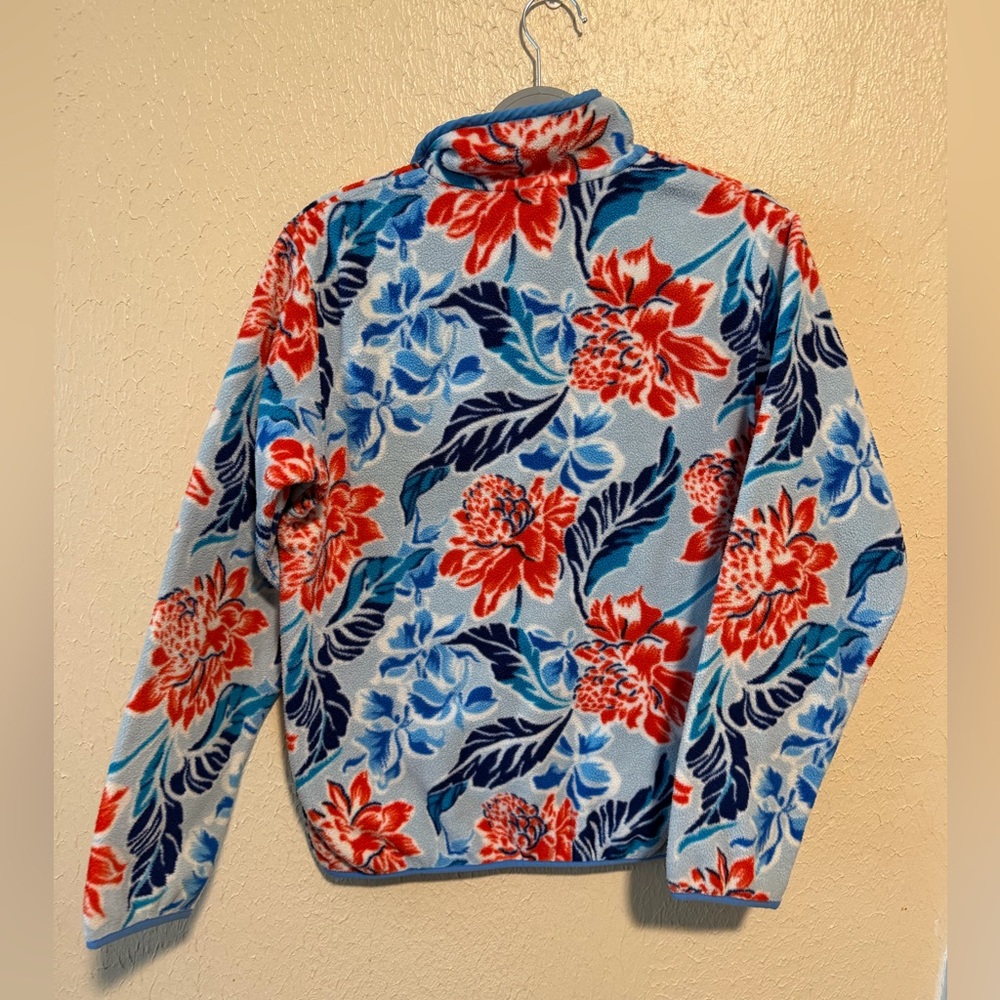Patagonia Floral‎ Snap T Synchilla Pullover Sweater Size Small Women’s - Picture 3 of 6